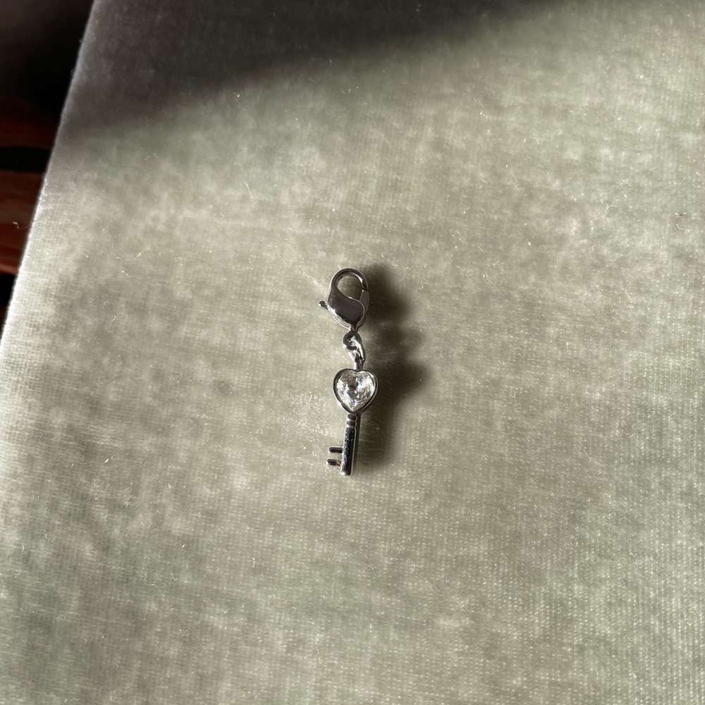 Swarovski key charm